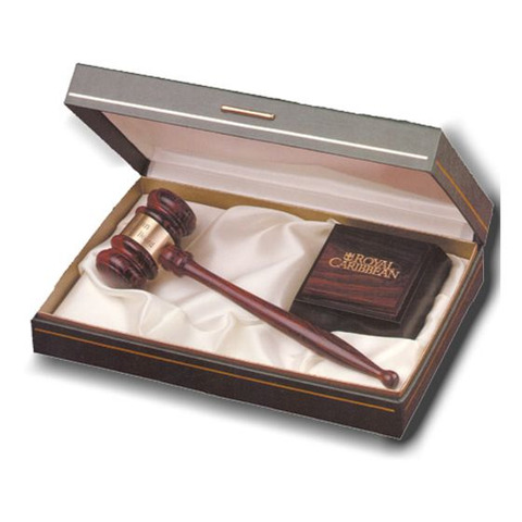 Trophies2go - Rosewood Gavel Gift Set